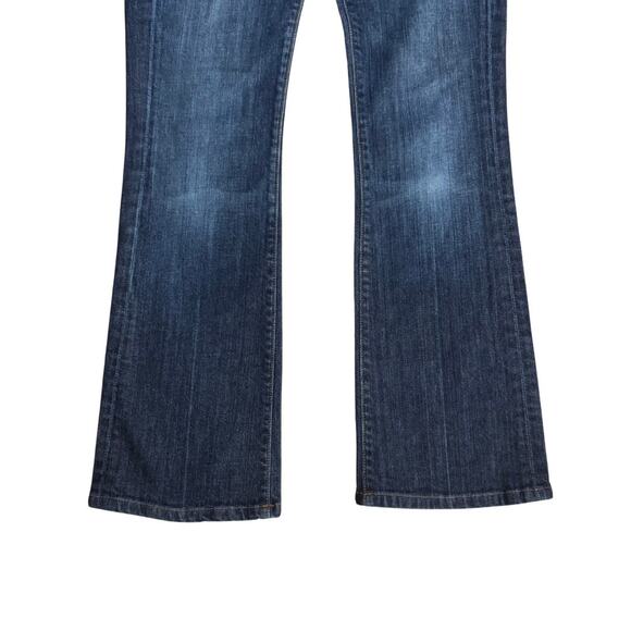 7 For All Mankind Y2K Bootcut 2000s Blue 100% Cotton Jeans Relaxed Fit Low Rise - Picture 4 of 9